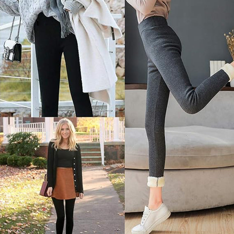 Winter leggings with a cozy lambskin-like texture.(BUY 1 GET 1 FREE) –  Nusluxety